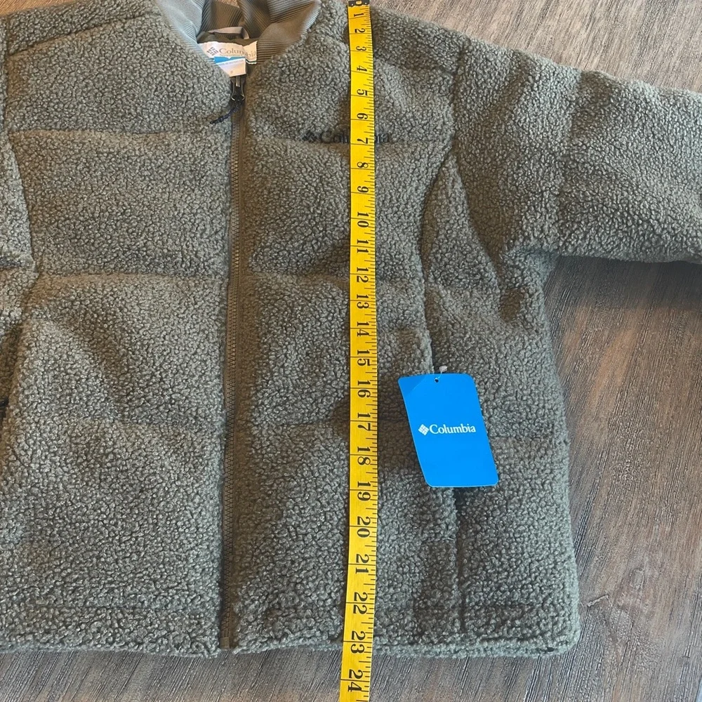 NWT COLUMBIA PUFFECT SHERPA BOMBER JACKET MSRP $190 OLIVE GREEN - Picture 11 of 17